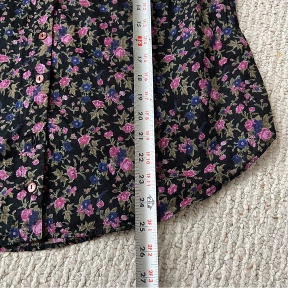 FREE PEOPLE Black Floral Blouse - Picture 11 of 13